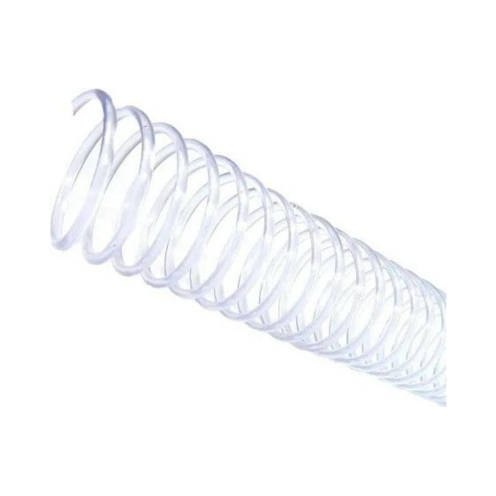 Espiral para Encaderna&ccedil;&atilde;o 12mm 70 folhas Mares Transparente 100 unidades