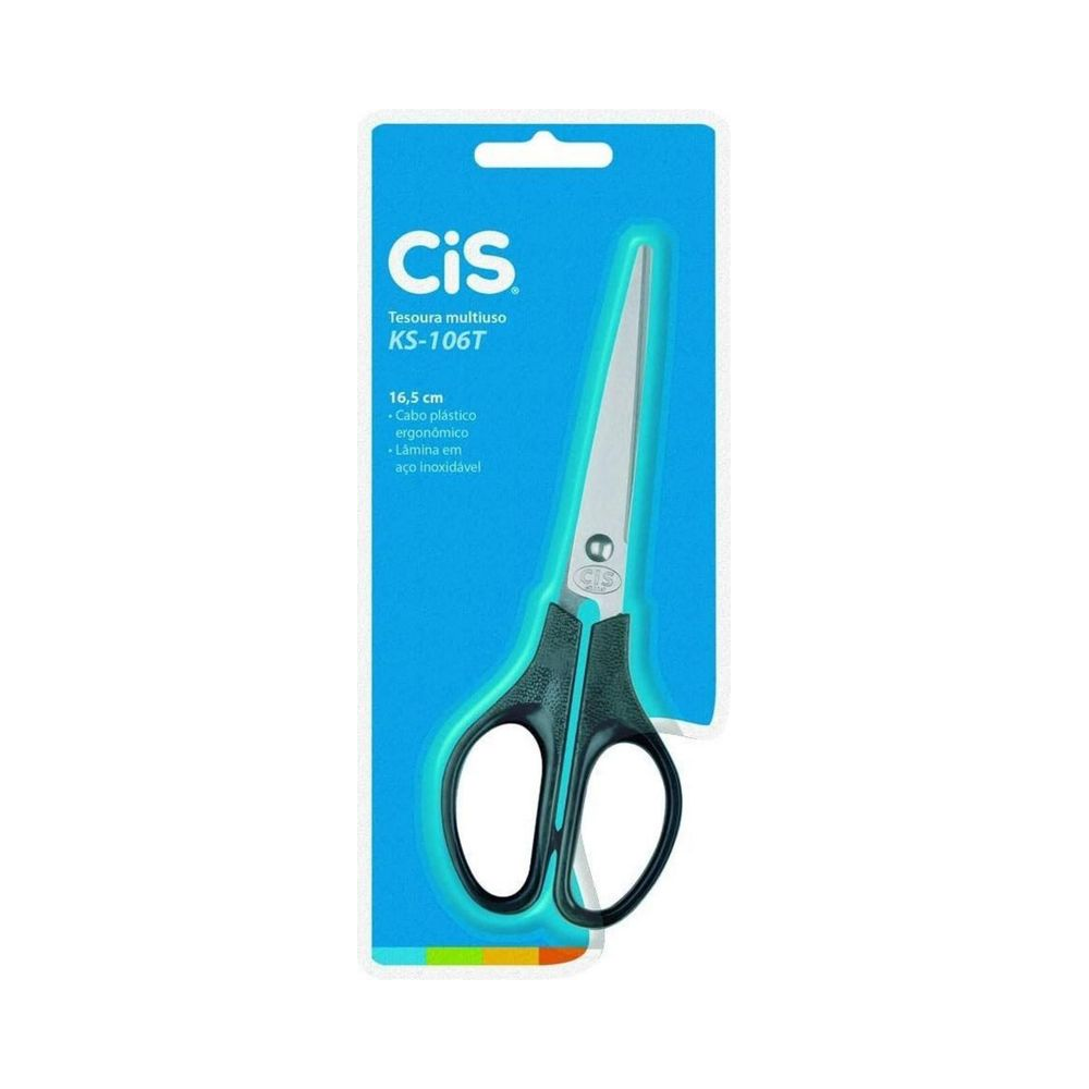 Tesoura Multiuso 16.5cm CIS KS-106T Unit&aacute;ria