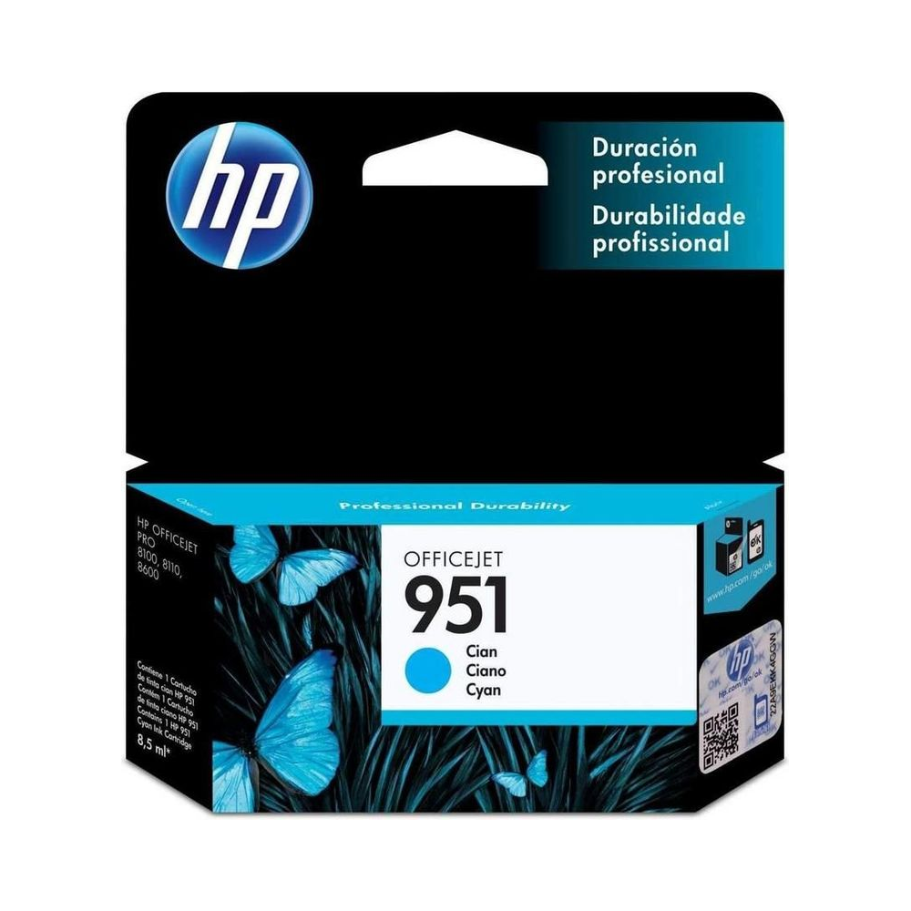 Cartucho 951 HP Ciano 8.5ml