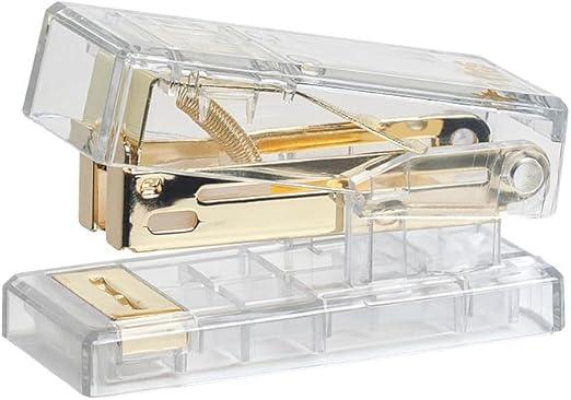 Grampeador Metpalico 20 folhas Tris Cristal