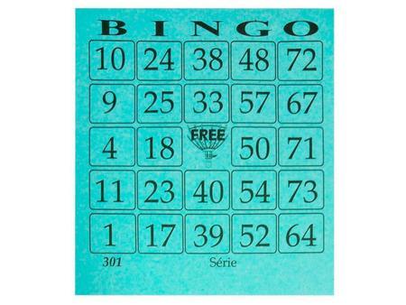 Bingo Free Azul Bloco Cartela 9 CIB