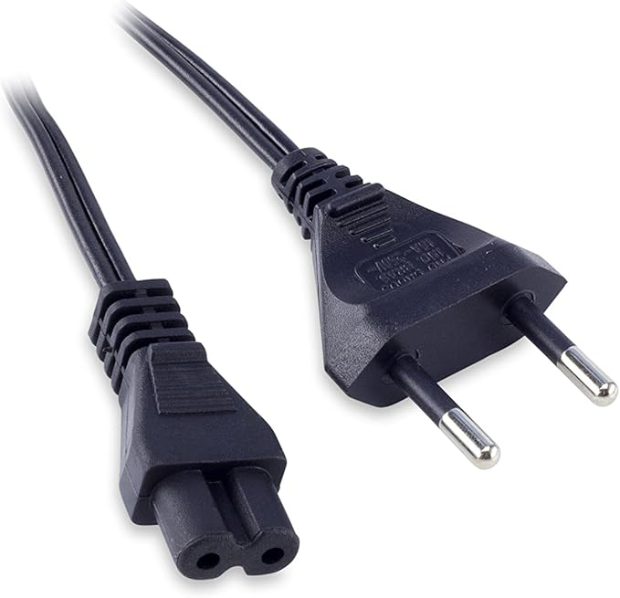 Cabo de For&ccedil;a Paralelo 999li9548 Force Line 2x0,75mm Plug F&ecirc;mea Preto 1,8m 220V