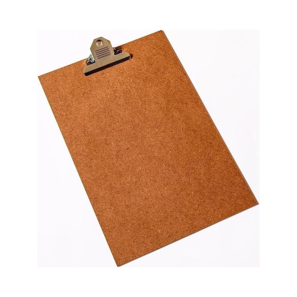 Prancheta 33cm x 23cm Of&iacute;cio Fibra Crua Prendedor Metal Stalo